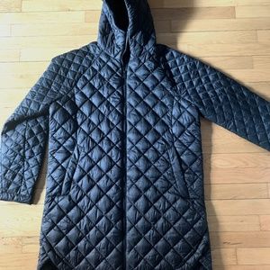 ATHLETA  NEW  Quilted Black coat TXL
